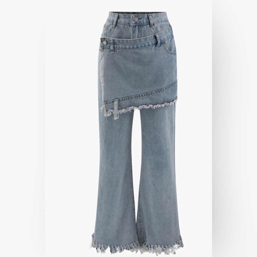 ‼️Womens Frayed Wrap Jeans‼️